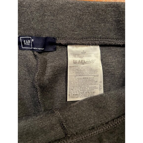 Gap women's gray pull-on pants size Small zipper details - Picture 5 of 8